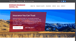 Desktop Screenshot of bozemaninsurancecenter.com